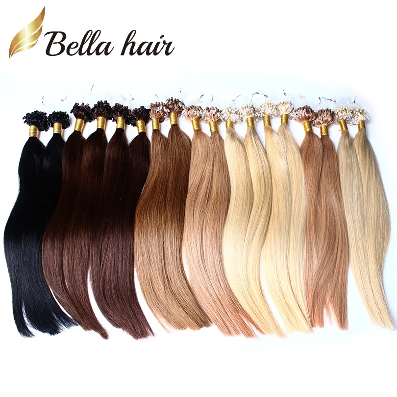 (10 Colors Available) 6A Micro Loop Hair Extensions Brazilian Remy Hair Straight 100g 20 24inch (10 Colors Available) 6A Micro Loop Hair Extensions Brazilian Remy Hair Straight 100g 20 24inch