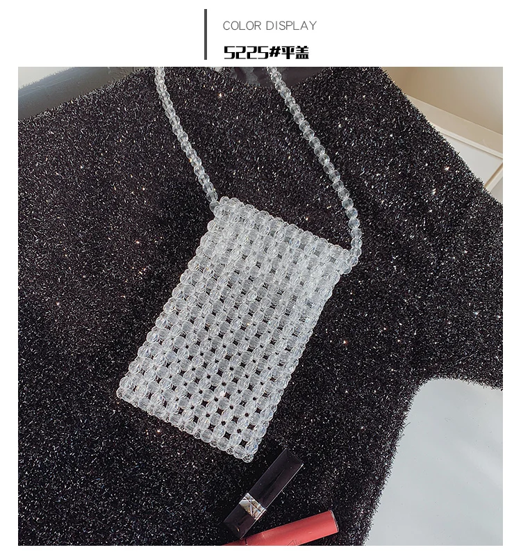 Индивидуальная мини-сумка летняя модная Новая высококачественная бусины со сквозными отверстиями женская дизайнерская сумочка с короткими ручками через плечо сумка через плечо
