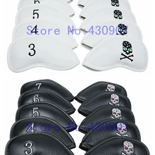 Высокое качество 10 шт./компл. Гольф Череп железная голова крышки ПУ головной убор для гольфа XHOT CB JPX Железный набор Клин крышка