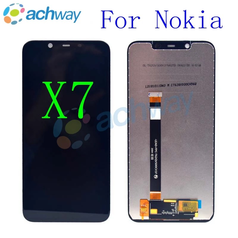 Новинка 6 18 &quotдля Nokia X7 ЖК дисплей + кодирующий преобразователь сенсорного экрана