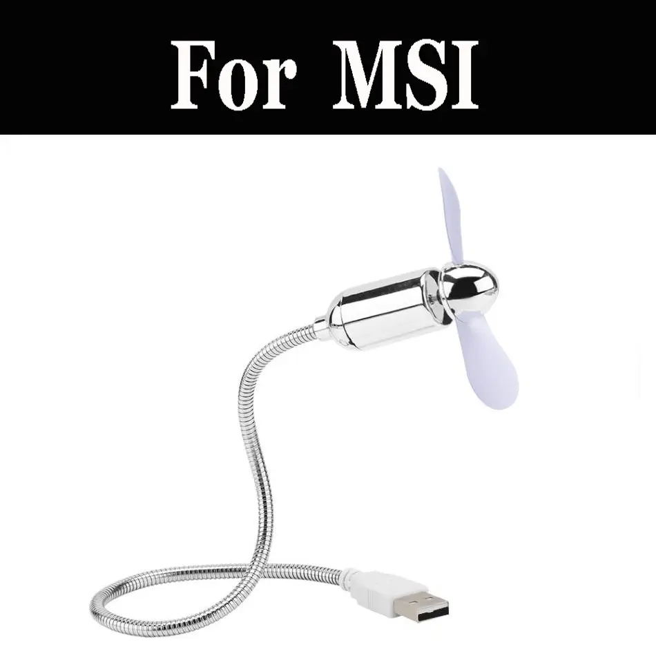 Гибкий USB мини охлаждающий вентилятор кулер Настольный Ноутбук для MSI RGB GP75 Leopard 9SE