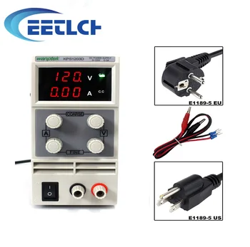 

KPS1203D Adjustable High precision double LED display switch DC Power Supply protection function 120V3A
