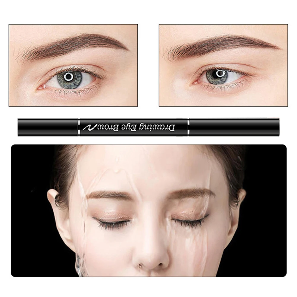 

Double Ended Eyebrow Pencil Waterproof Long Lasting Triangle Eye Brow Pen Automatic Magic Long Lasting Cosmetics Makeup J22