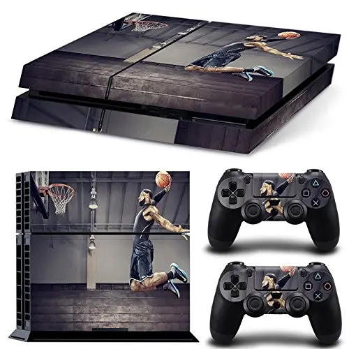 

LeBron James NBA Design ps4 Skin Stickers For Playstation 4 PS4 Console 2 Pcs Vinyl decal Skin Stickers For Controller