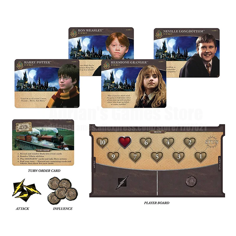 Harry Potter Hogwarts Battle Game Set Harry Potter Cards Game Collection Witchcraft Cards Board Game Harry Potter Hogwarts Battle Game Set Harry Potter Cards Game Collection Witchcraft Cards Board Game