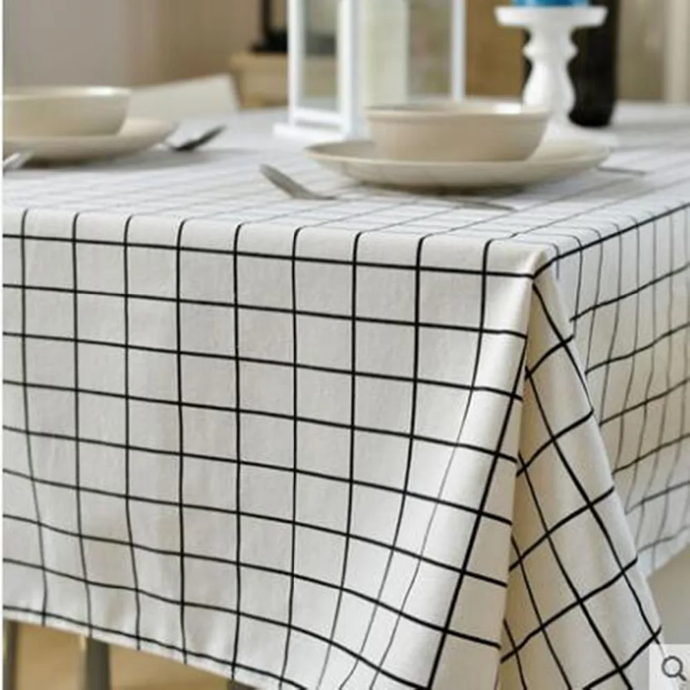 

Cotton and linen fresh tablecloth, Nordic art desk, tablecloth, simple modern home rectangular tablecloth