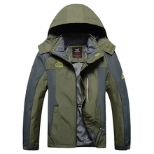 6XL 7XL 8XL, Мужская ветровка большого размера, мягкая оболочка, уличные куртки, мужские пальто для альпинизма, кемпинга, отстегивающийся капюшон, мужские походные куртки