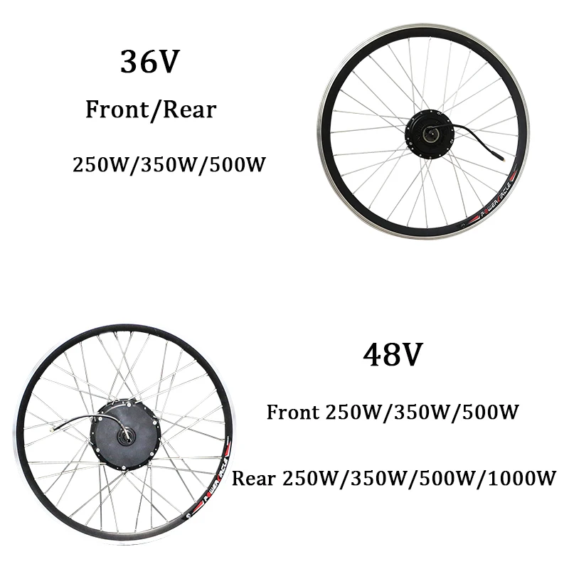 36V 48V 250W 350W 500W 1000W электрический велосипед мотор для центрального движения колеса с бесщеточным двигателем Шестерни мотор для центрального движения 2" 26" дюймовыми колесами, фара для электровелосипеда в бесплатно