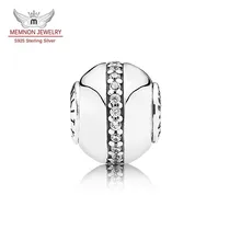 Nueva Esencia estilo Cuentas Pequeñas nota ESTABILIDAD de Ajuste Encanta la Pulsera 925 de Plata Esterlina Joyería de los granos DIY que hace joyería fina ST108