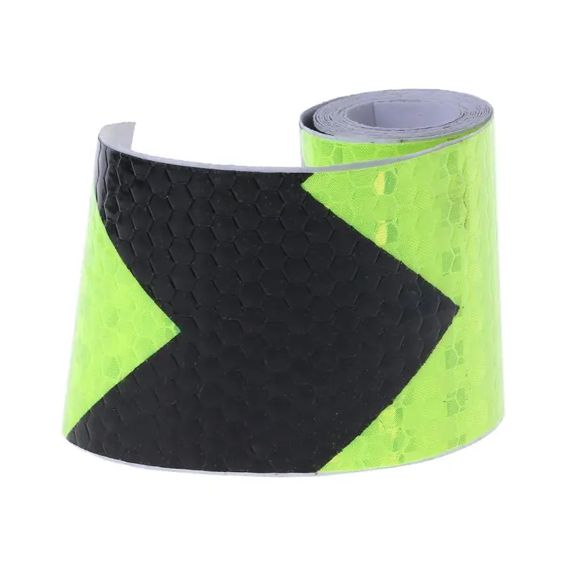 5x100CM Arrow Reflective Tape Safety Caution Warning Reflective Adhesive Tape Sticker For Truck Motorcycle Bike Waterproof Film