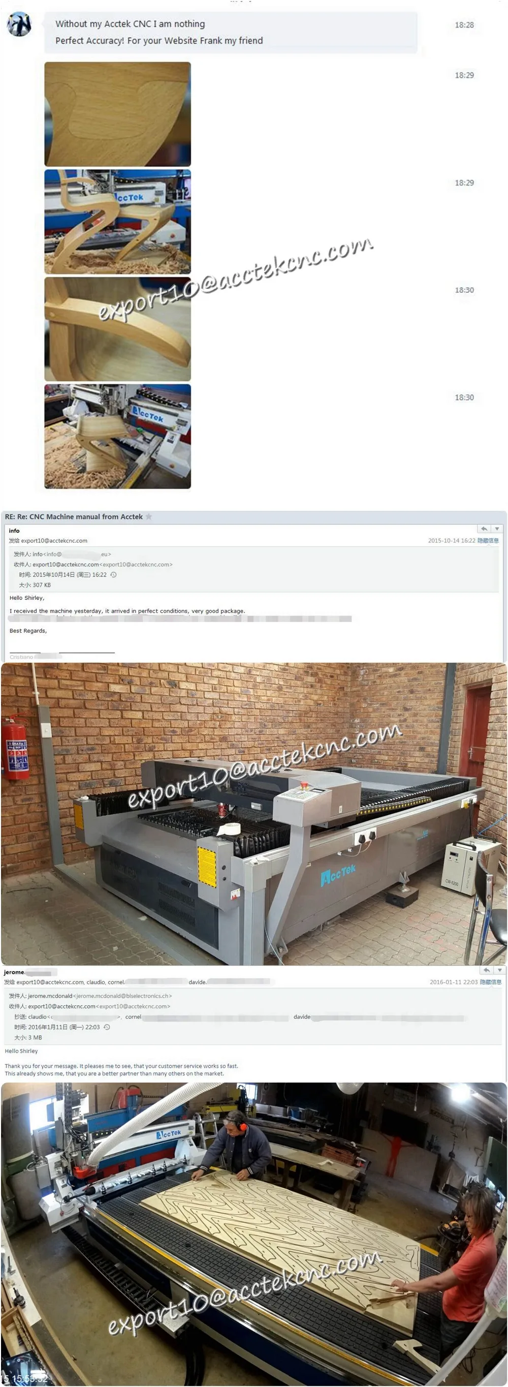 2.Acctek Machinery Happy user show 