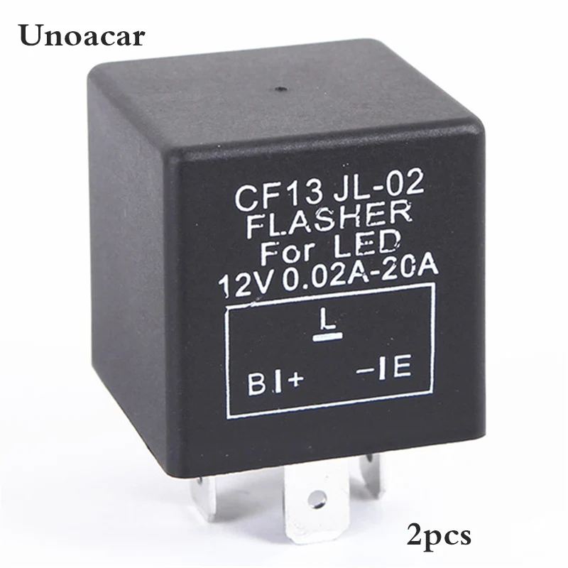 2pcs/lot Electronic Car Flasher Relay 3 Pin CF13 JL 02 Electronic LED