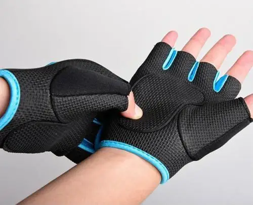 1 Pair Anti-skid Weight Lifting Gloves Breathable Gym Glove Body Building Fitness Gloves Exercise Training Wrist Glove