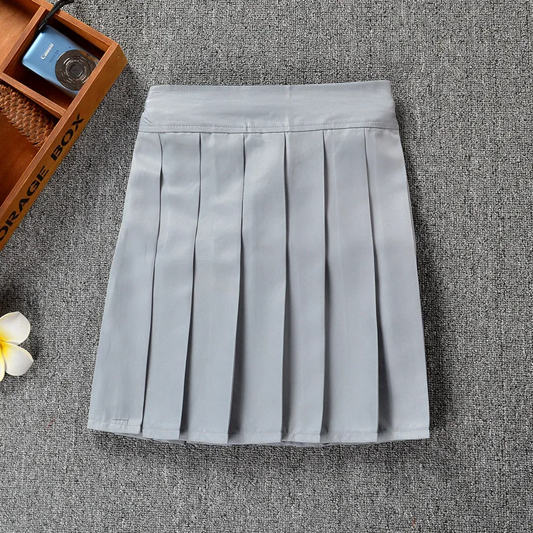 Kawaii/японские эластичные шорты для девочек-школьниц, женские Мини плиссированные Saias Sailor JK, одноцветные юбки с высокой талией