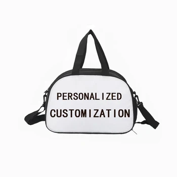 

Custom canvas women travel fitness bag printing cartoon photo photo pattern waterproof large capacity leisure 45*30*21c