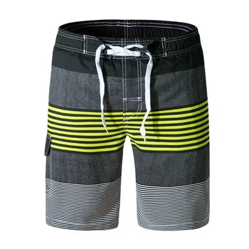 

2019 Men Spring Summer Print Trunks Quick Dry Beach Surfing Running Bandage Short Pant Bermudas c0322