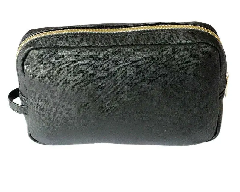Женская кожаная косметичка известного бренда сумка для макияжа органайзер