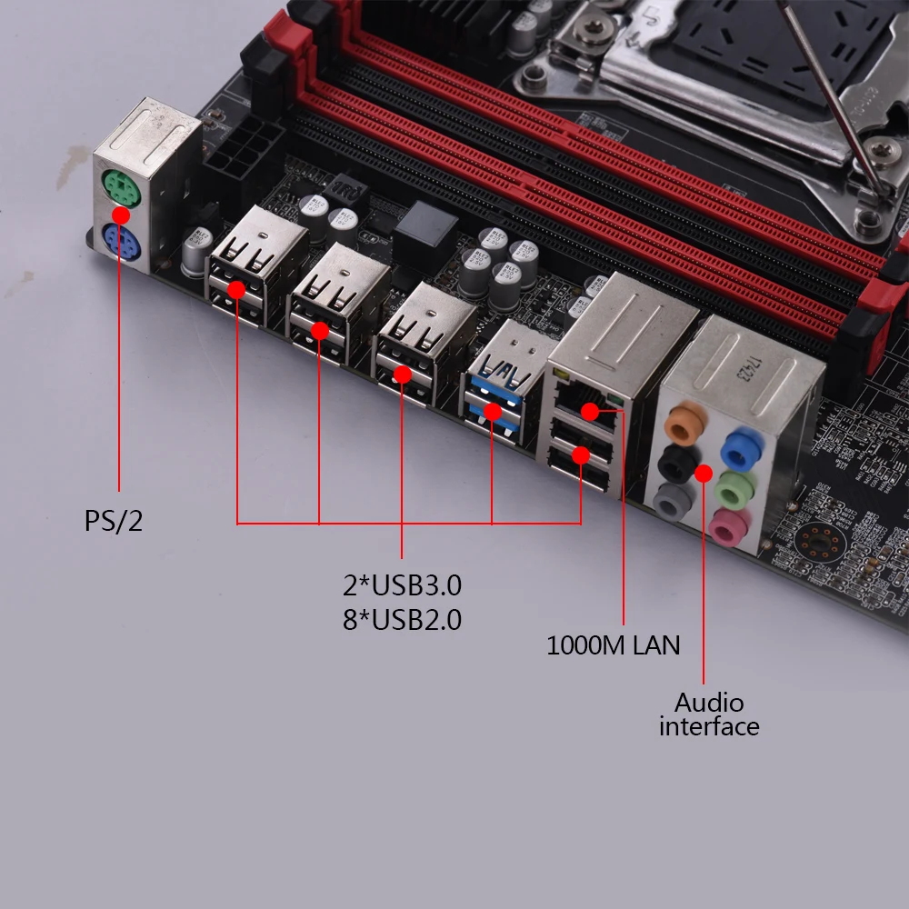 Runing X79 LGA2011 материнская плата с 8 слотами DDR3 DIMMs скидка X79 материнская плата с mSATA портом SATA3.0 портами PCI-E x16 слотами