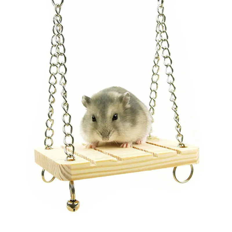 Fun Toys Hamster Swing With Bell Cage Hamster Small Pet Litter Box of