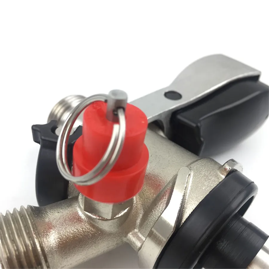 Draft Beer Keg Coupler Tap System Connectors Beer Brew Beer Dispenser Tap S Type Couplers with Pressure Relief Valve (5)