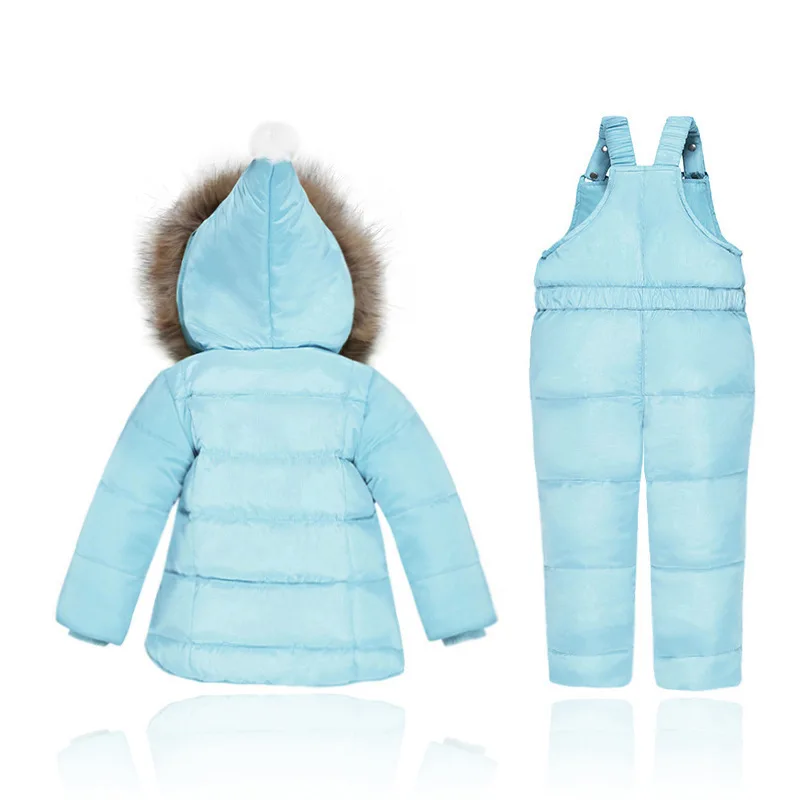Комплекты детской одежды для русской зимы комбинезон, зимние куртки штаны, 2 предмета, пуховое пальто для маленьких мальчиков, куртка зимняя одежда детская одежда для девочек