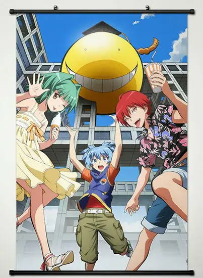 Wall Scroll Poster Fabric Printing for Anime Assassination