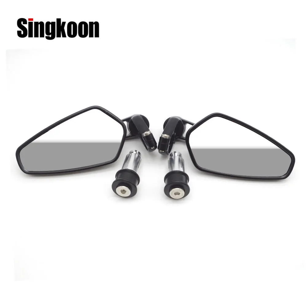 

Universal Motorcycle bar end mirror Scooter Rearview Mirrors retroviseur moto FOR suzuki gsr 600 ducati scrambler nmax chopper