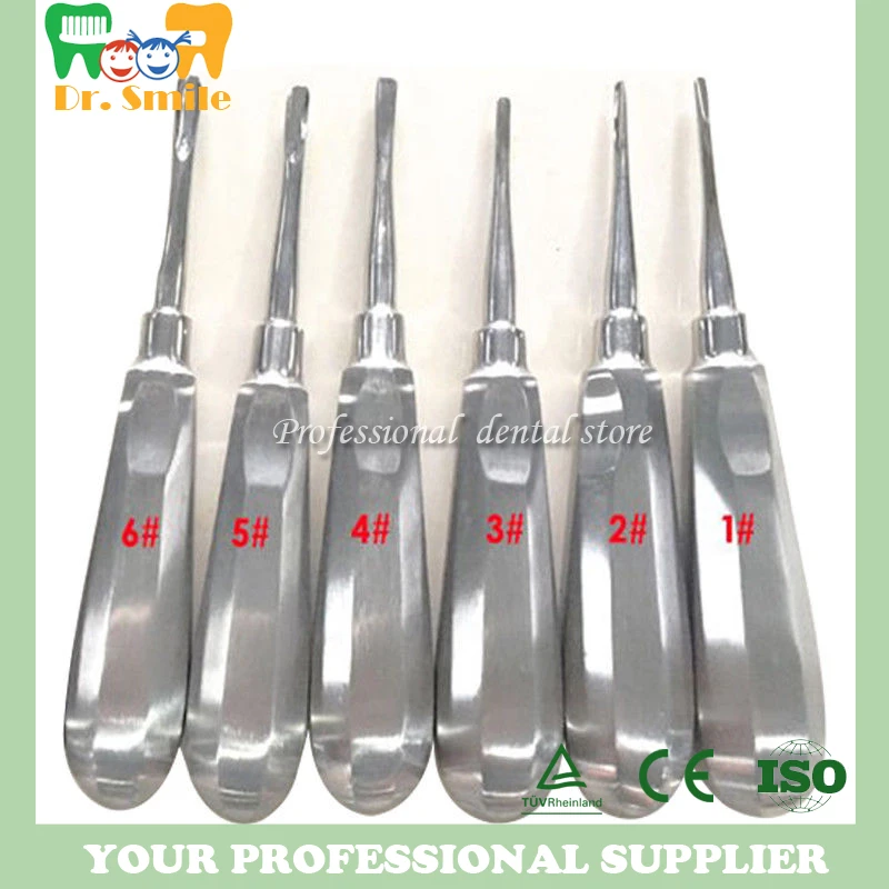 6 pcs/ kit Dental Surgical Instrument Tools Stainless Steel Sterile