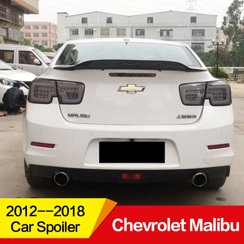

Use for Chevrolet Malibu spoiler 2012 13 14 15 16 17 18 19 year glossy carbon fiber/FRP rear wing R style accessories Car refitt
