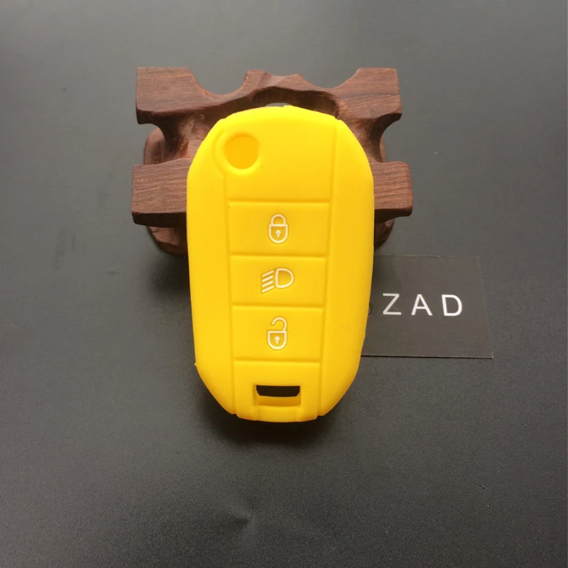 Защитный чехол ZAD для Citroen C2 C3 C4 Picasso Xsara C5 C6 C8 складной с 3 кнопками|fob cover|silicone key fob