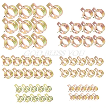 

60Pcs Auto Car Spring Clip Fuel Oil Water Hoes Pipe Tube Clamp Fastener 6 Sizes