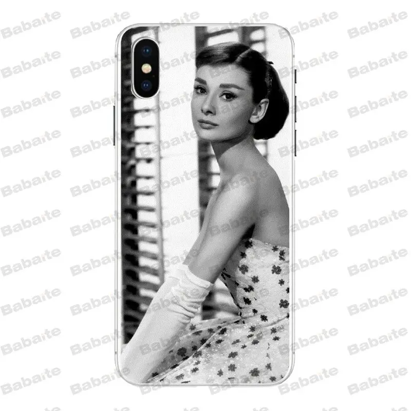 Babaite Одри Хепберн Новинка чехол для телефона Fundas для iPhone X XS XR XSMax 6 6S 7 7plus 8 8Plus Xs 5 5S 5c SE11 11pro 11promax