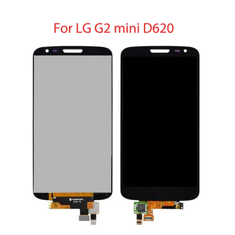 Для LG G2 mini D620 D618 ЖК-экран сенсорный дисплей дигитайзер в сборе с рамкой черный и белый D620 ЖК-дисплей без рамки