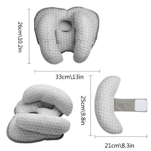 

Fashion Hot Sale Plaid Detachable Head Neck Support U Shaped Pillow Headrest Travel Car Seat Cushion