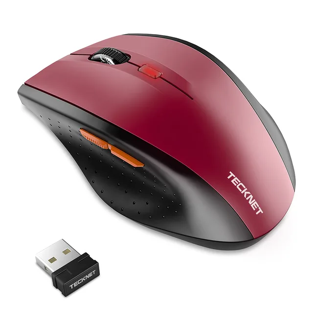 TeckNet Classic Wireless Mouse 2.4GHz Portable Optical USB Nano
