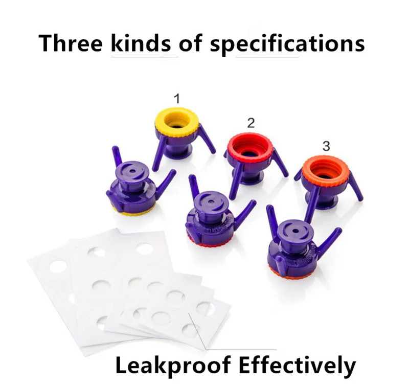 6Pcs-Toss-It-Bottles-Stand-Cap-Kit-Easy-Pour-Out-Thick-Liquid-Economy-Cap-Kit-Openers (3)