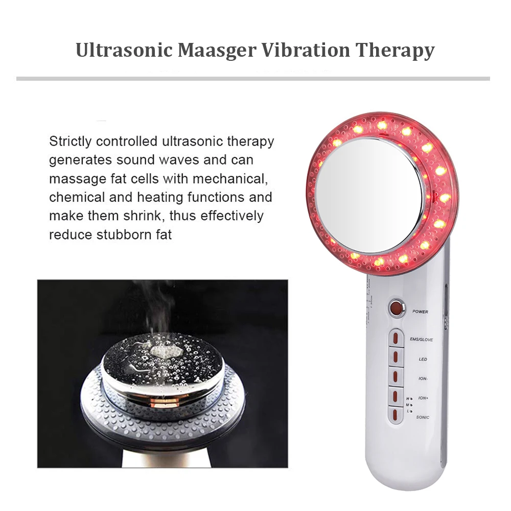 Cavitação Ultra-sonografia Anti Celulite Slimming Body Massager Led Galvânica Ion Terapia Ultra-sônica Máquina 6in1 Ems 5 Cheap Acessórios de aparelhos de cuidados pessoais