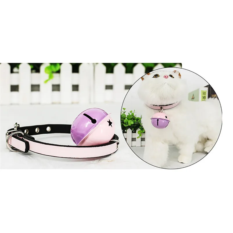 Pendant Pet Cat Collar Exquisite Adjustable Cute Multiple Colors Cat Bell Accessories pet Product Leash and Harnesses A14 (7)