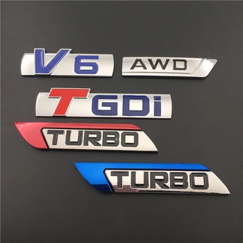 

For Geely V6 AWD TURBO TGDi Sticker Geely Emgrand 7 EC7 EC8 X7 CK MK GE EV8 EX7 GX7 Atlas King Kong BL Boyue Auto Accessories