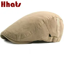 Который в душ Хлопок Женские Newsboy Cap Регулируемый мужские летние сандалии на плоской подошве летняя шляпа от солнца одноцветное берет женский пустой равнине старинные bone