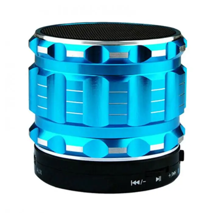Portable Mini Bluetooth Speakers Metal Steel Wireless Smart Hands Free Speaker Support SD Card For Mobile