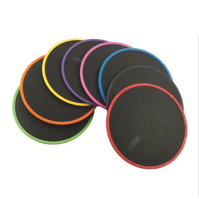 2PCS Sliding Slider Gliding Discs Fitness Disc Exercise Sliding Plate For Yoga Gym Abdominal Core Training