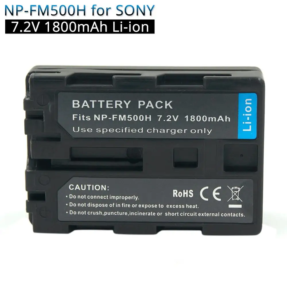 NP-FM500H NPFM500H NP FM500H 1800 мА/ч, Перезаряжаемые Камера Батарея для sony A57 A58 A77 A200 A300 A500 A580 A550 A350 A700 A850