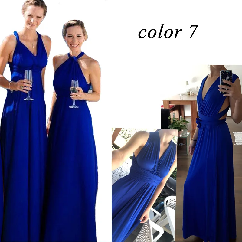 Women's Transformer Convertible Boho Wrap Multi Way Party Long Maxi Dress Sexy Bandage Bridesmaids Infinity Gown Dress