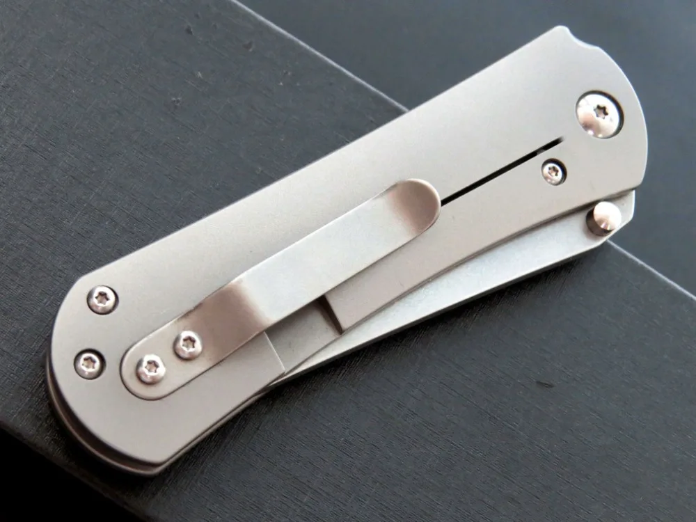 Высокое качество EF902 ся нож D2 стальное лезвие TC4 titanium сплав ручка из нержавеющей