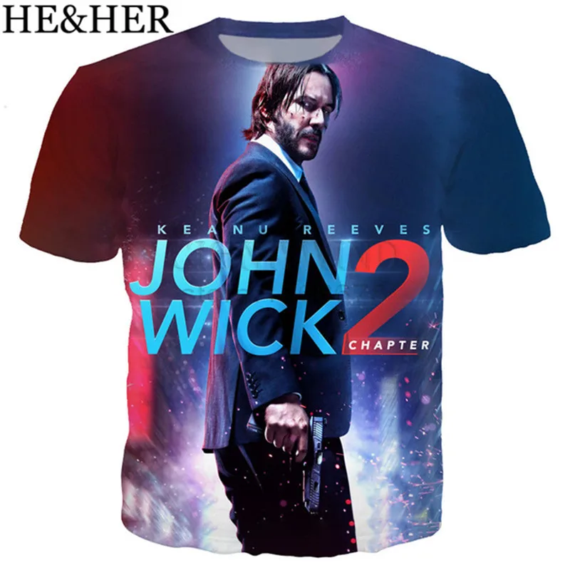

Fashion cool John Wick the Boogie Man Movie t shirt men/women 3D printed t-shirts casual Harajuku style tshirt streetwear tops