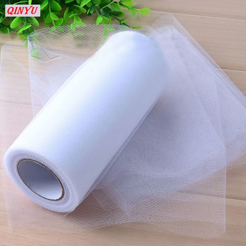 

15CM*22M Sheer Crystal Organza Tulle Roll Fabric For Draping Wedding Ceremony Party Home Decoration New year Decoration 6ZSH759