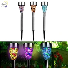 Lyfs 3 шт./лот Солнечная лампа Открытый водонепроницаемый светодиодный светильник для газона s пейзаж Сад Двор Путь Газон солнечный светильник домашний декор