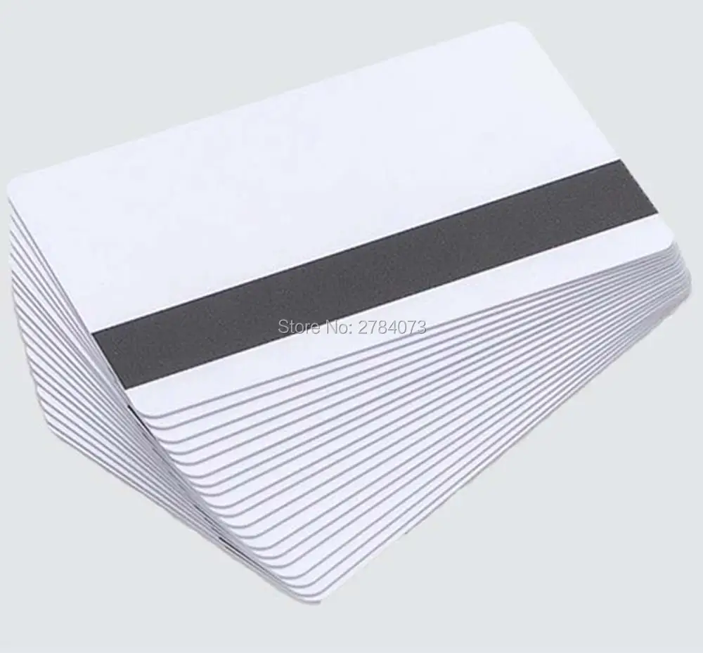 

Free Shipping 100pcs Strips White Blank Card pvc Memory Magnetic Strip Proximity Card