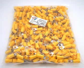 

RV3.5-5 500PCS Black Insulated Ring Terminals Electrical Crimp Terminal